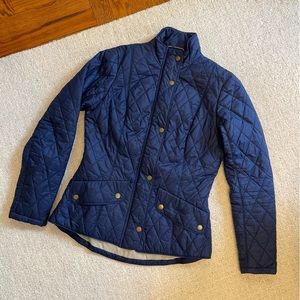 Barbour Flyweight Cavalry Jacket Navy sz6 LIKE NEW